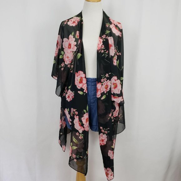 Sanlin Other - Sanlin Floral Beach Cover Sheer One Size NWT